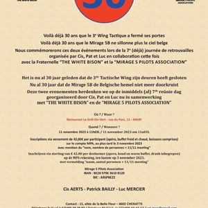 2023 30 ANS THE WHITE BISON & MIRAGE 5 PILOTS ASS 